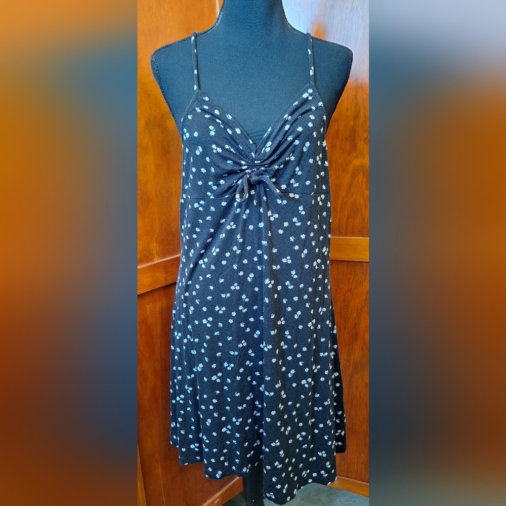 SKY & SPARROW sundress. Black with white flowers. Size XL